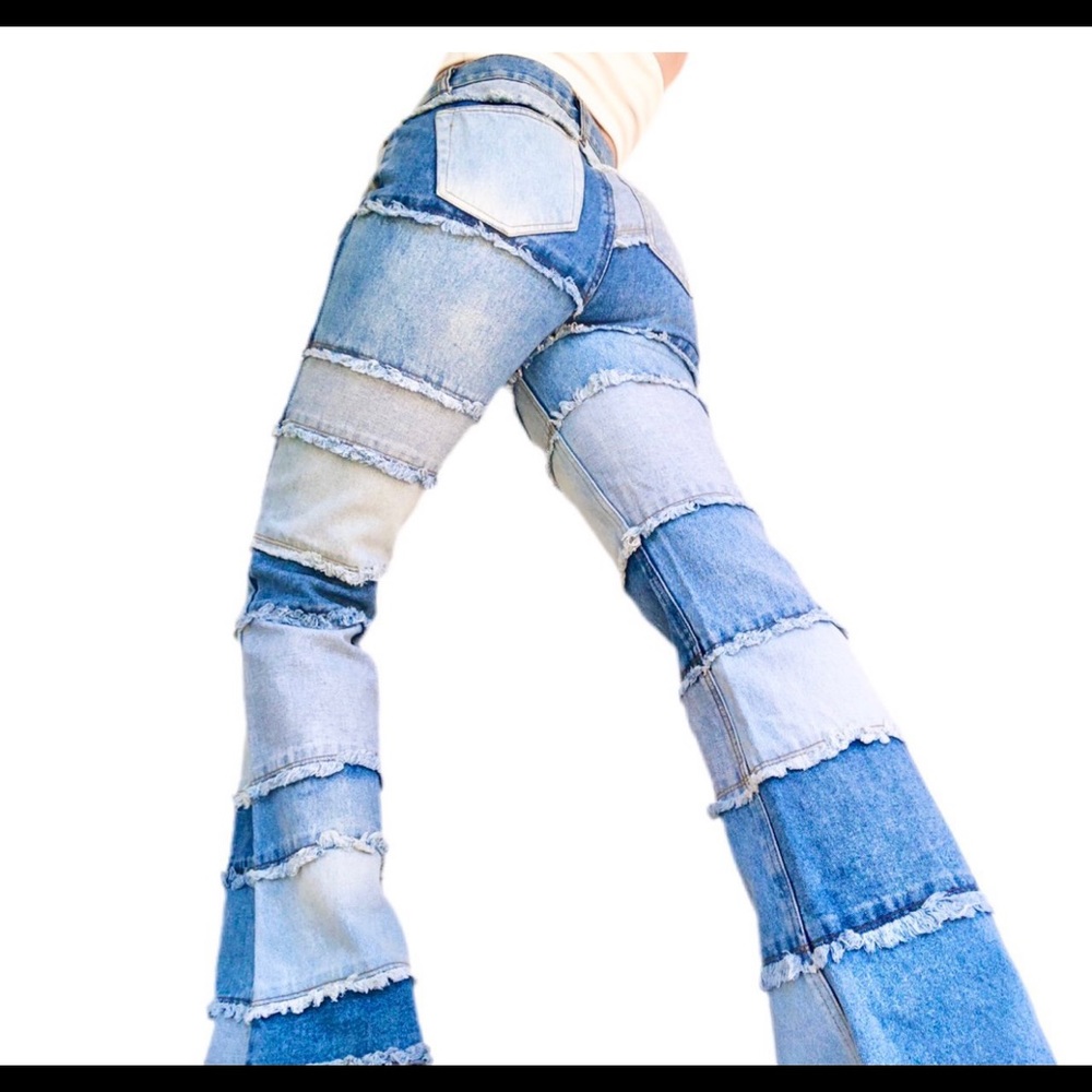 Zana Di Vintage 90s Patchwork Demin